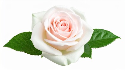 _Fresh beautiful rose isolated on white background with clipping path.