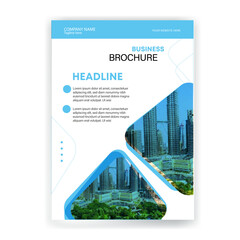 Brochure design, cover modern layout, annual report, poster, flyer in A4 with colorful triangles, geometric shapes for tech, science, market with ligh