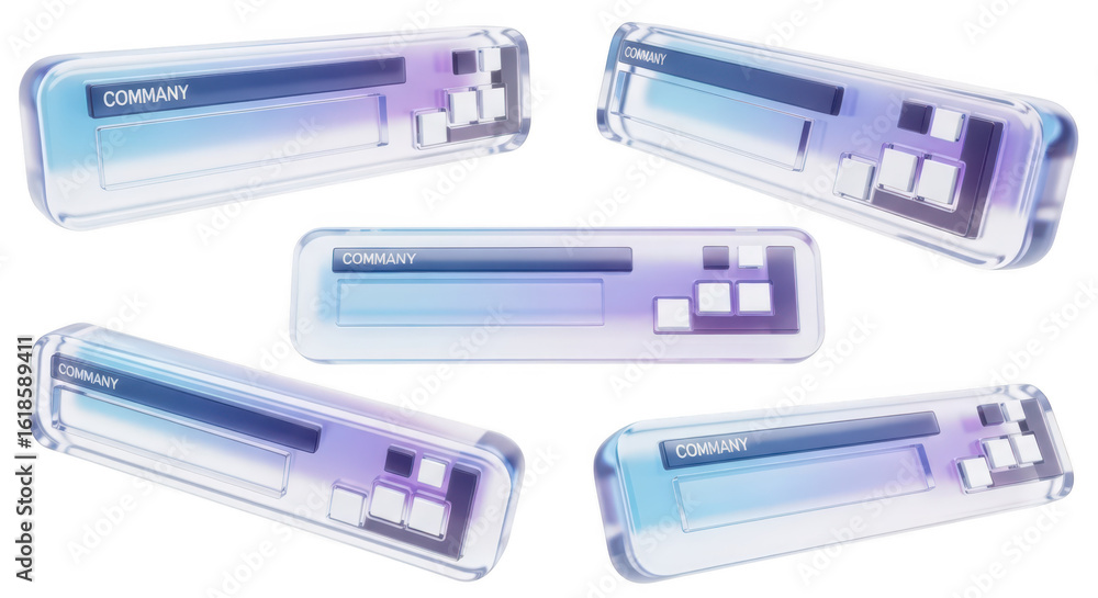 Aufkleber futuristic transparent digital command panels floating interacting with invisible data on white suit