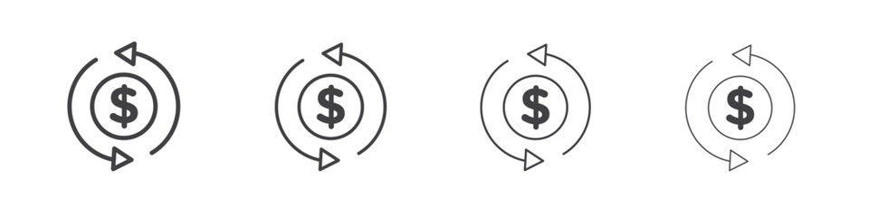 Cash flow icon