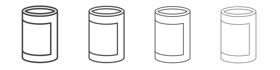 Canned food icon