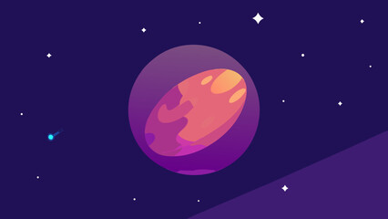 Behold the gentle light of a distant nebula in the night sky