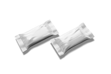 High Angle View of Blank Candy Packaging, 3D Illustration