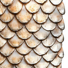 Detailed Fish Scale Texture on White Background for Design Projects