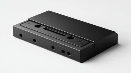 Obraz premium Black cassette tape