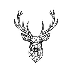 Geometric Deer Head Svg, Polygonal Svg, Origami Animal Svg, Animal Drawing Svg, Animal Drawing Svg, Geometric Deer Svg, Forest animals svg, Svg Files for Cricut