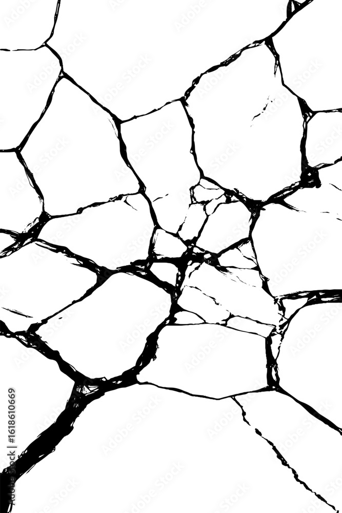 Aufkleber abstract fractured surface lines pattern for art design and decoration