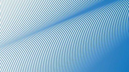 Blue Sky Stripes Wavy Line Abstract Background for Modern Web Design, Digital Art, and UI Presentation