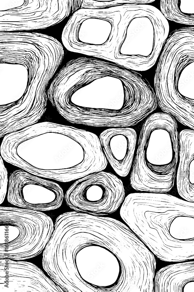 Poster abstract organic microstructures pattern for artistic design and backgrounds