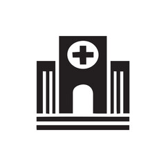 Obraz premium hospital building icon vector illustration