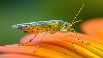 Colorful insect perched on vibrant flower petal (1)