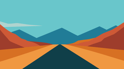 Majestic wide empty expanse of a high windswept mountain plateau