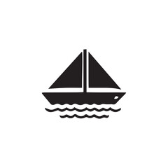 ship icon on white background