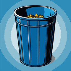 trash can vector illustration