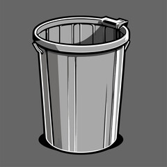 trash can vector illustration