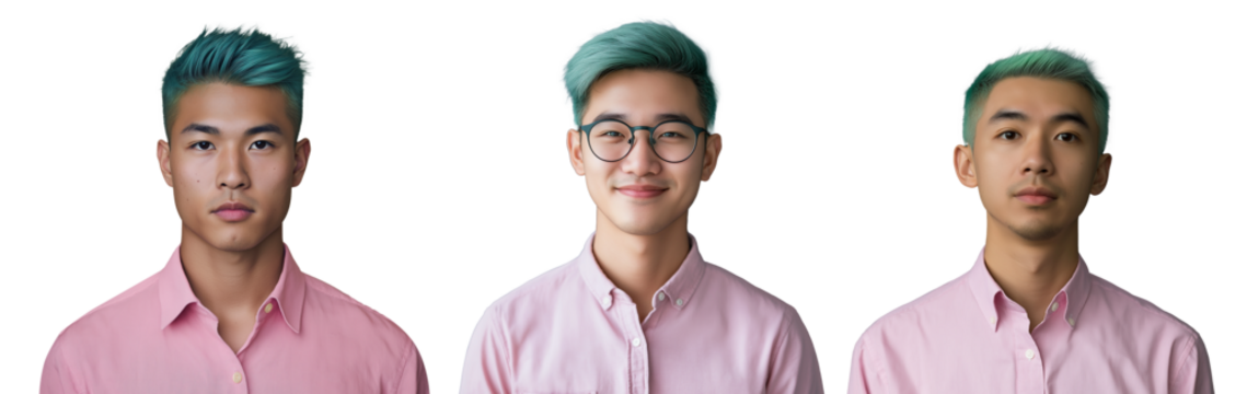 a Asian man in business attire isolated on background - Powered by Adobe