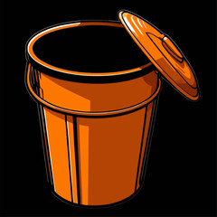 trash can vector illustration