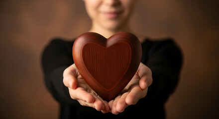 Offering a heartfelt wooden keepsake a loving memory