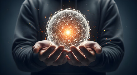 Global Network Connection Innovation Technology Future