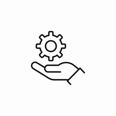 hand service support icon sign vector