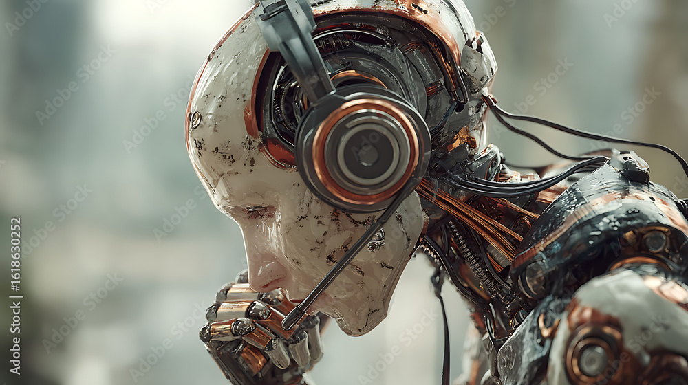 Poster an ai agent acts as a virtual assistant, providing support as an artificial intelligence representat