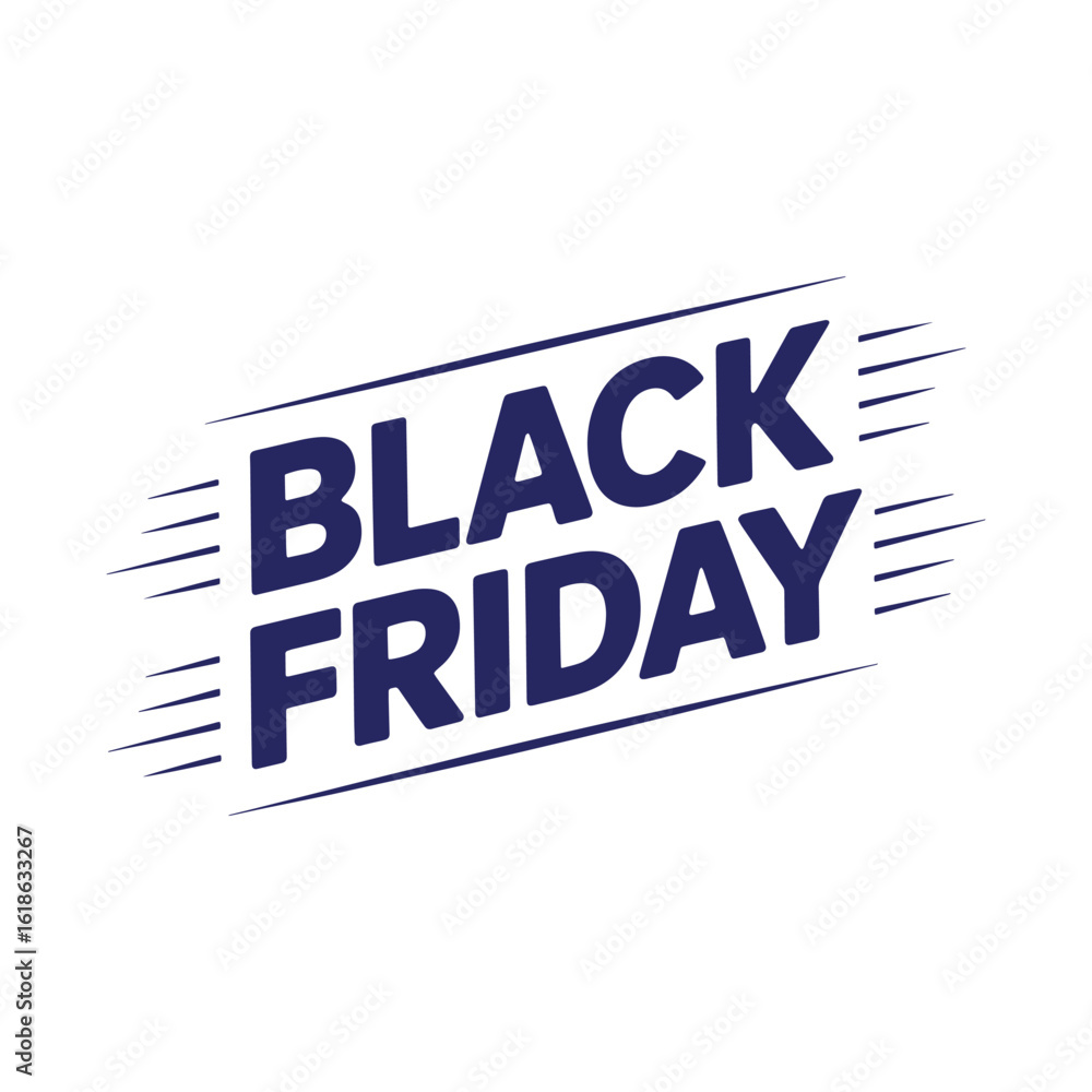 Poster bold black friday promotion graphic with speed lines creates dynamic sense of movement and urgency f