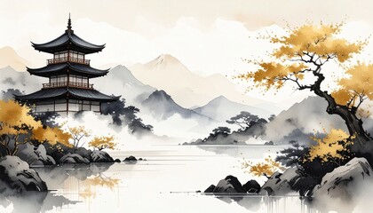 和柄、和風イメージの背景素材