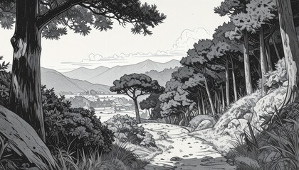  Japanese Forest Landscape