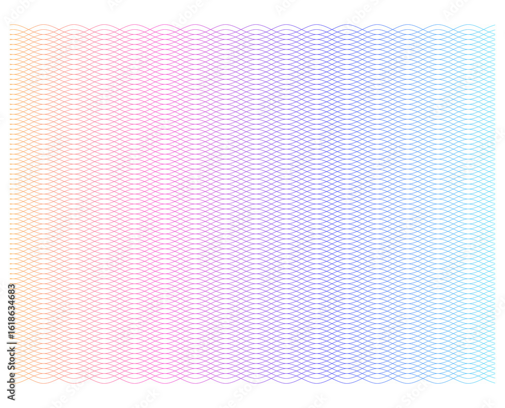 Wall mural design elements. wave of many sparkling lines. abstract vertical glow wavy stripes on a white backgr