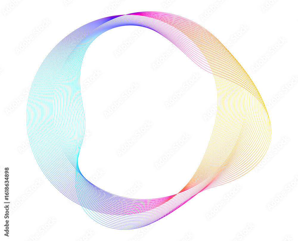 Aufkleber design elements. wave of many sparkling lines. abstract vertical glow wavy stripes on a white backgr