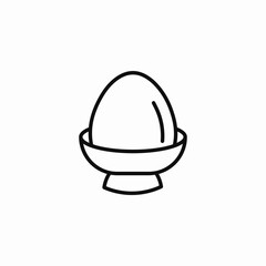 egg in cup icon sign vector