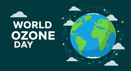 Vector world ozone day