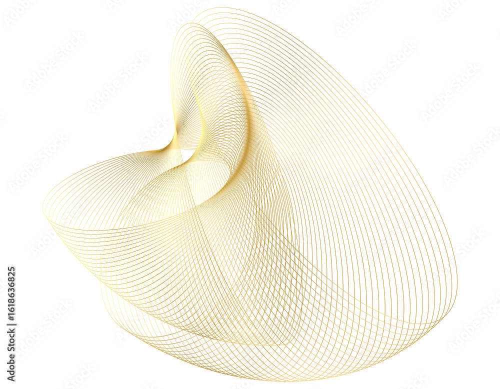 Poster design elements. a wave of many lines around the circumference of the ring. abstract circle wavy str
