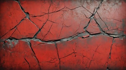 A Reddish-Orange Textured Surface Featuring Many Fracture Lines with Subtle Gradients and Variations in Surface Smoothness