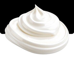 Creamy, whipped topping close-up