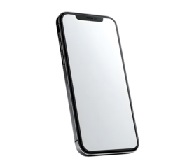 Sleek modern smartphone with blank screen ready for your custom design, perfect for showcasing apps and digital content.