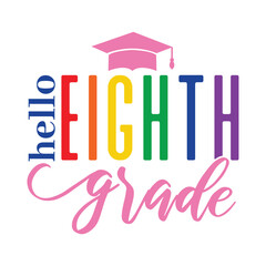 Hello School Svg Design