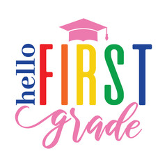 Hello School Svg Design