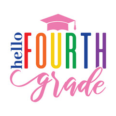 Hello School Svg Design