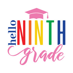 Hello School Svg Design