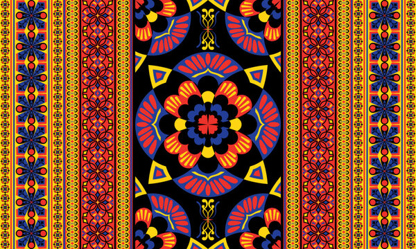 African ethnic native pattern.Traditional kente,ankara,kitenge,chitenge,capulana african wax print fabric pattern.Abstract vector motif pattern.For fabric,clothing,blanket,carpet,woven,wrap,decoration