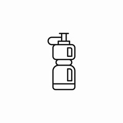 sports water bottle icon sign vector