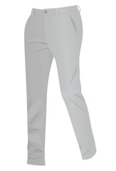Grey chino pants. vector illustration	