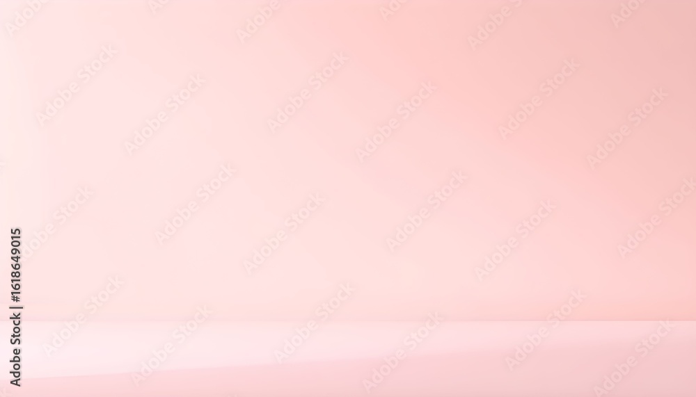 Poster a soft pink background with a subtle gradient and a smooth, seamless transition between the wall and