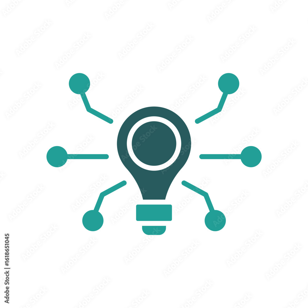 Poster idea generation icon. vector.editable stroke.linear style sign for use web design,logo.symbol illust