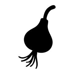 vector illustration of a radish
