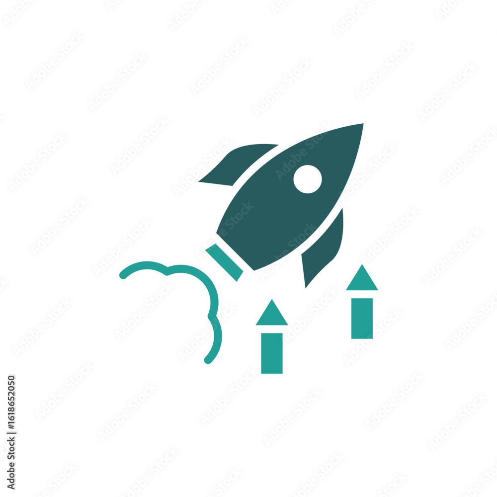 Poster startup icon. vector.editable stroke.linear style sign for use web design,logo.symbol illustration.