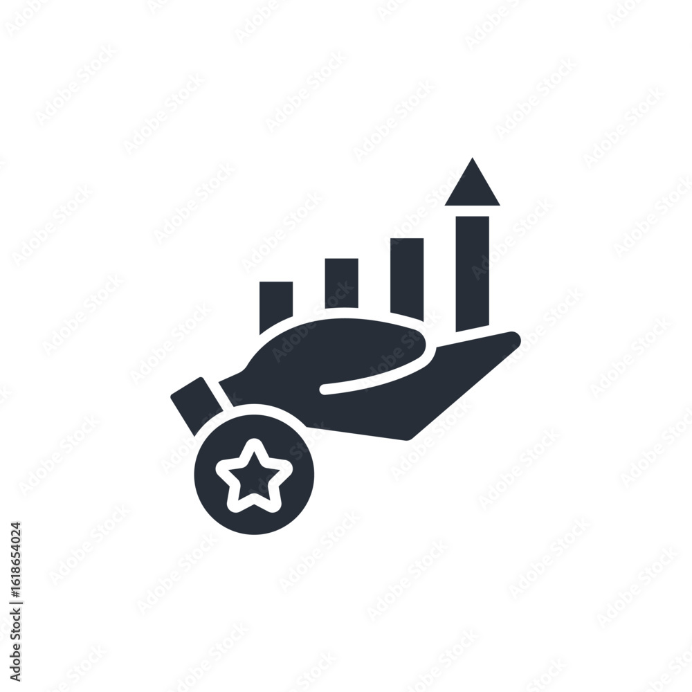 Poster value creation icon. vector.editable stroke.linear style sign for use web design,logo.symbol illustr