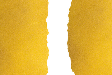Torn Edges of Yellow Sponge or Foam Material, Porous and Soft, Ideal for Cleaning Visuals, or Abstract Design Use.