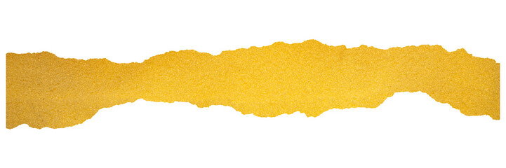 Torn Edges of Yellow Sponge or Foam Material, Porous and Soft, Ideal for Cleaning Visuals, or Abstract Design Use.